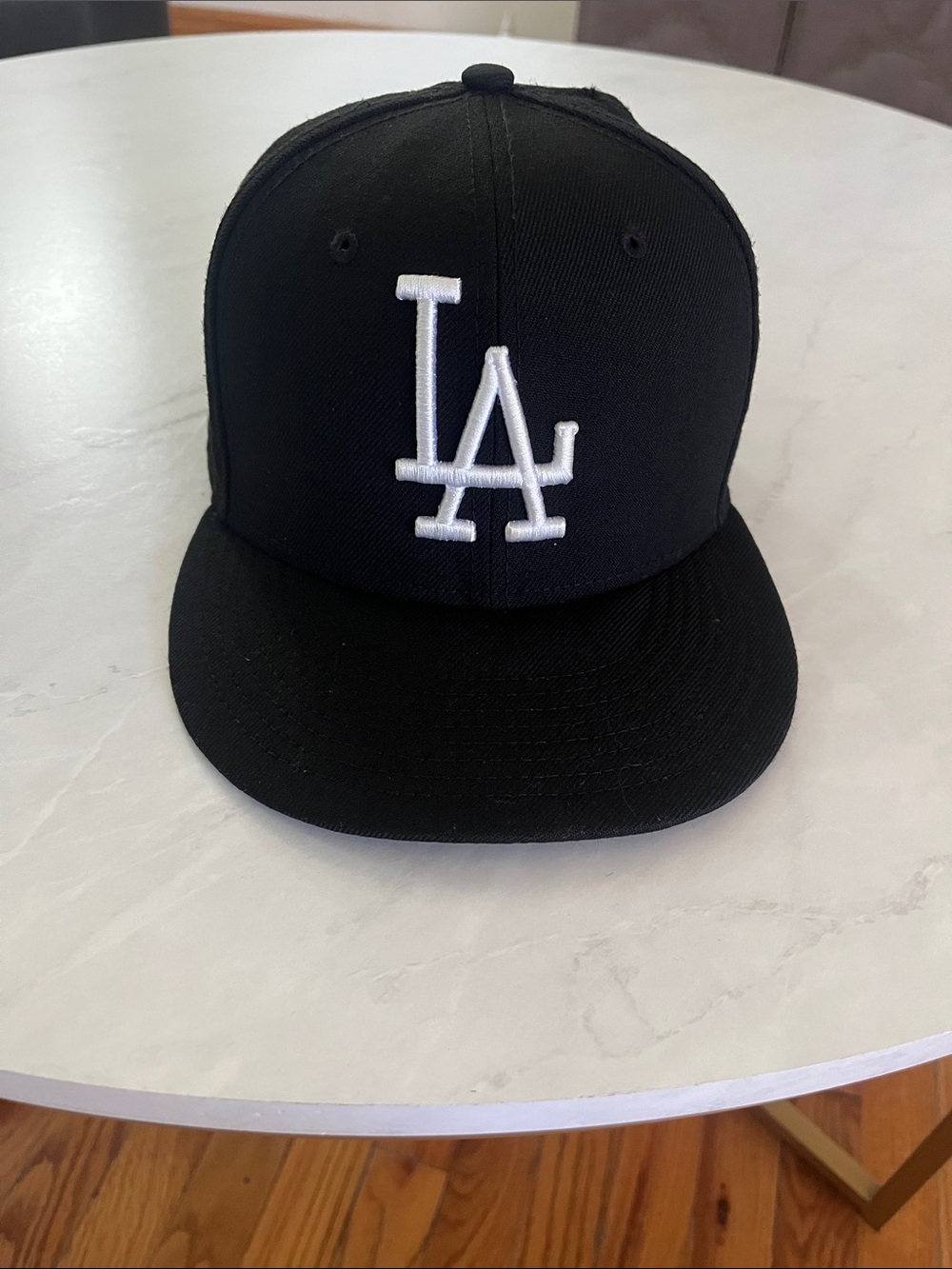 Black LA Logo Baseball Cap - Classic Snapback